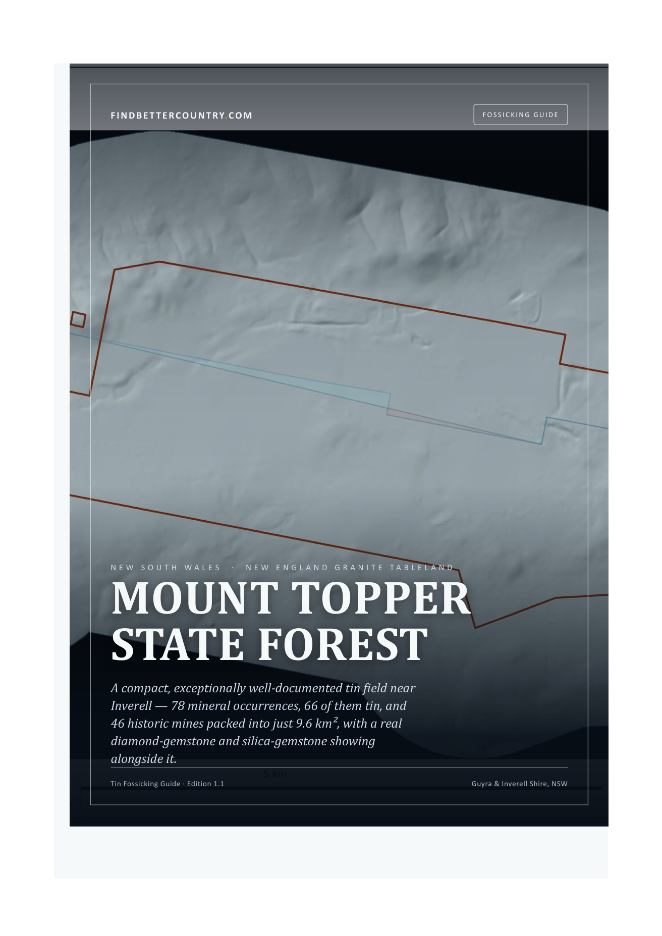 Mount Topper State Forest — Tin Fossicking Guide — cover