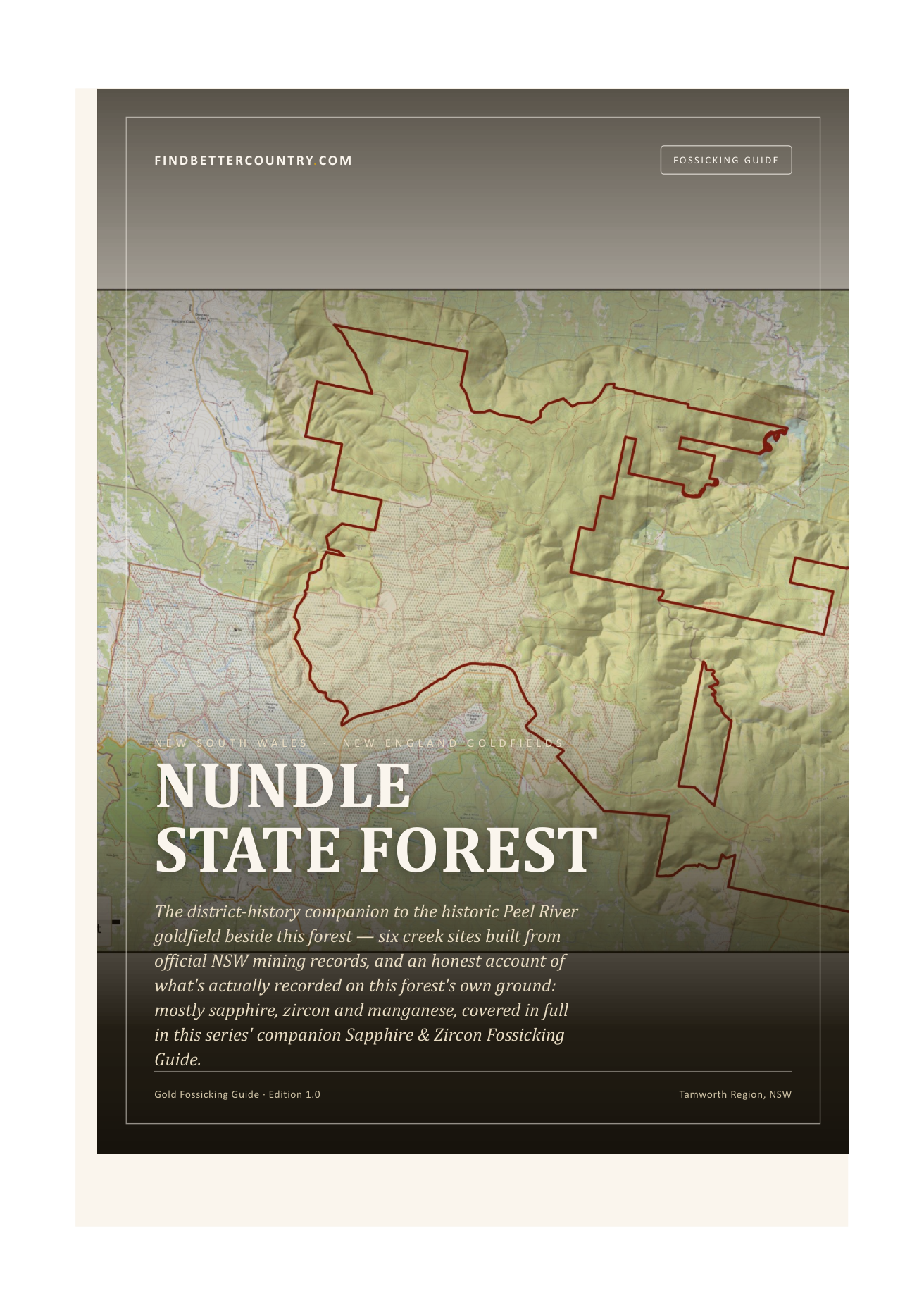 Nundle State Forest — Gold Fossicking Guide — cover